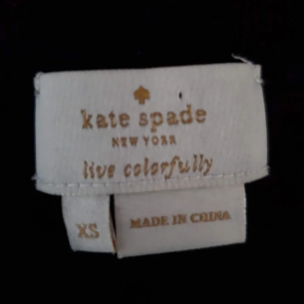 KATE SPADE Broome Street Leopard Heart Sweater, XS